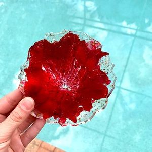 Handmade Coaster - Floral Resin Design